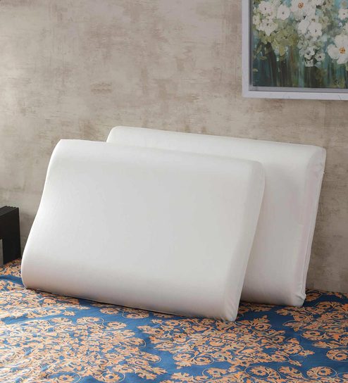 Buy Memory Foam 24x17 Set Of 2 Pillow Inserts In White By Magasin