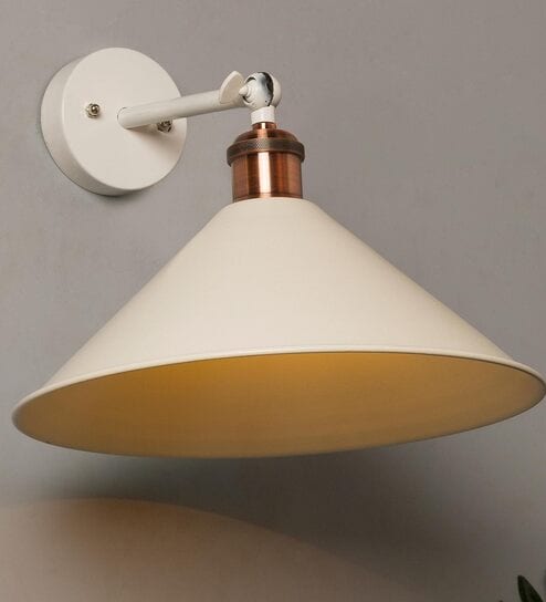 Planck White Metal Wall Sconces