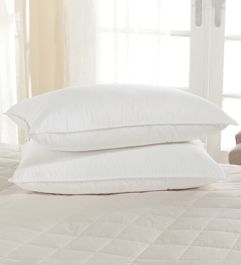 Buy Microfibre 30x20 Set Of 2 Pillow Inserts In White By Gilson