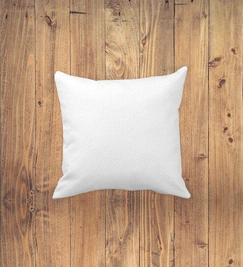 White Microfiber Solid 12x12 inches Cushion Insert