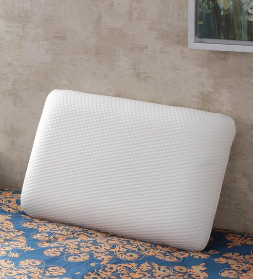 Buy White Pristine Hues Visco Elastic Memory Foam Contemporary L