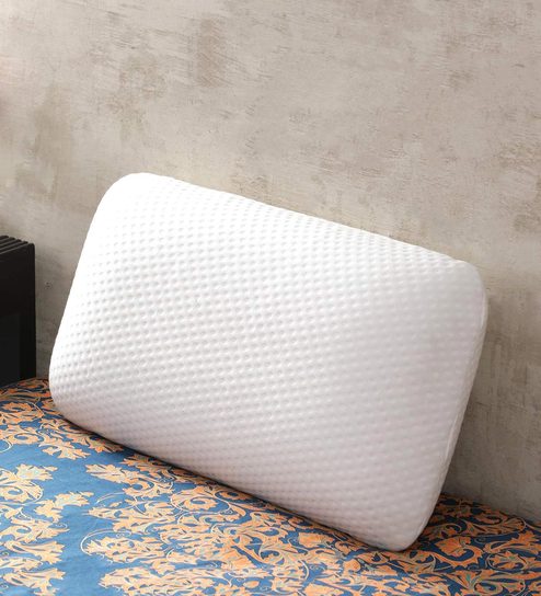 Buy White Polyester Pristine Hues Visco Elastic Memory Foam Kids