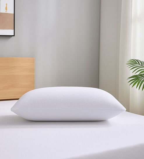 White Terry 300 TC Waterproof 18x28 inches Pillow Protector Cover (1Pc)