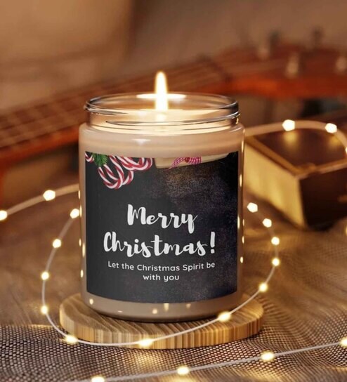 Soy Wax Christmas Special Scented Candle in Glass Jar by Aromatic fables