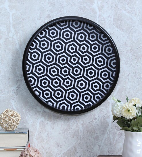 Buy White Wood Decorative Wall Plate By Crayton Online Wall