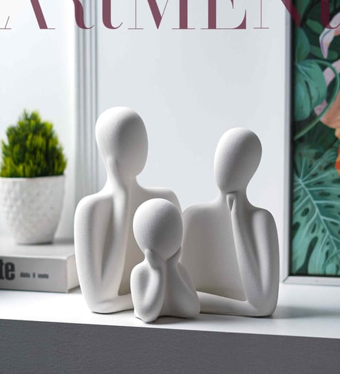 Wholeness Trio Embracing Family Sculpture (Set of 3)