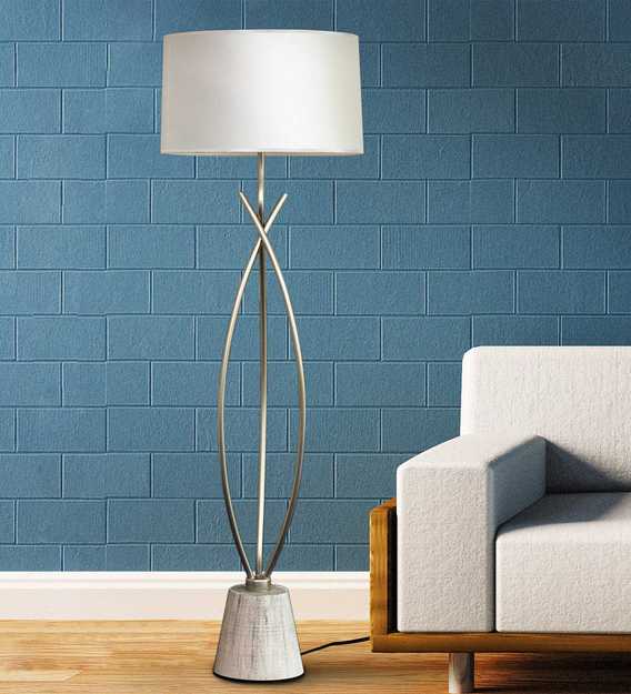 white company floor lamp