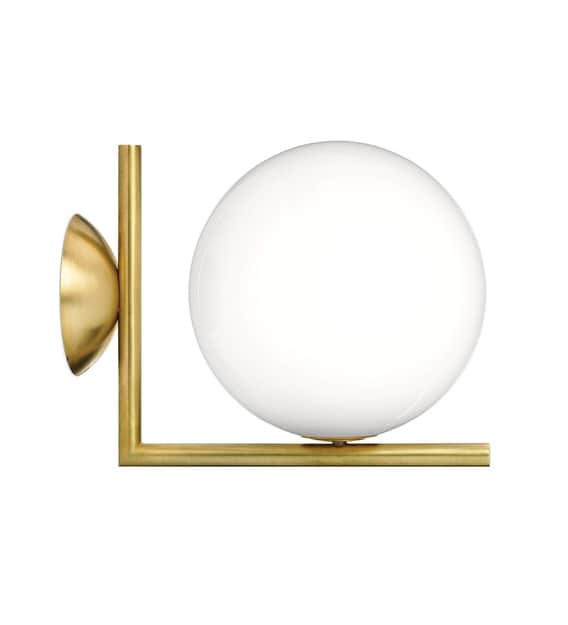 Buy White Glass IC Globe Wall Light by Jainsons Emporio Online