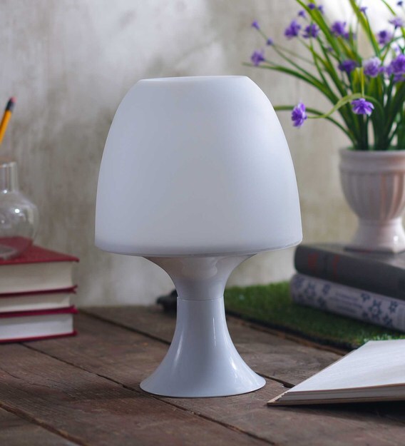 Buy White Biodegradable Plastic Table Lamp by Sehaz Artworks Online