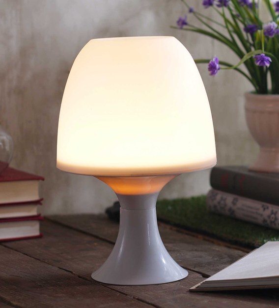 Buy White Biodegradable Plastic Table Lamp by Sehaz Artworks Online