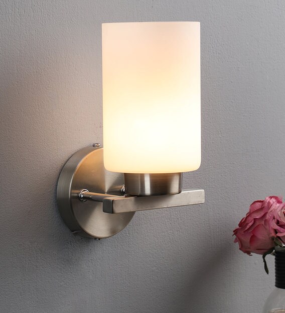 modern white wall sconce