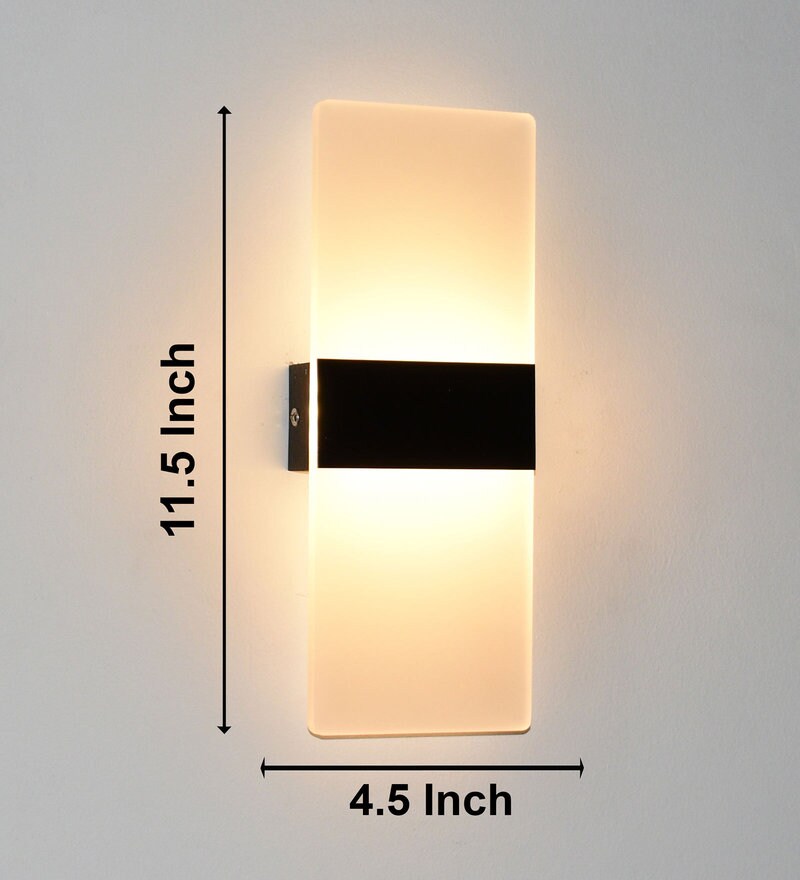Buy Prime White Acrylic Wall Light By Smartway Lighting Online LED