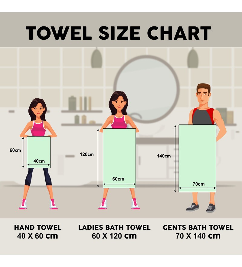 bath towel size chart