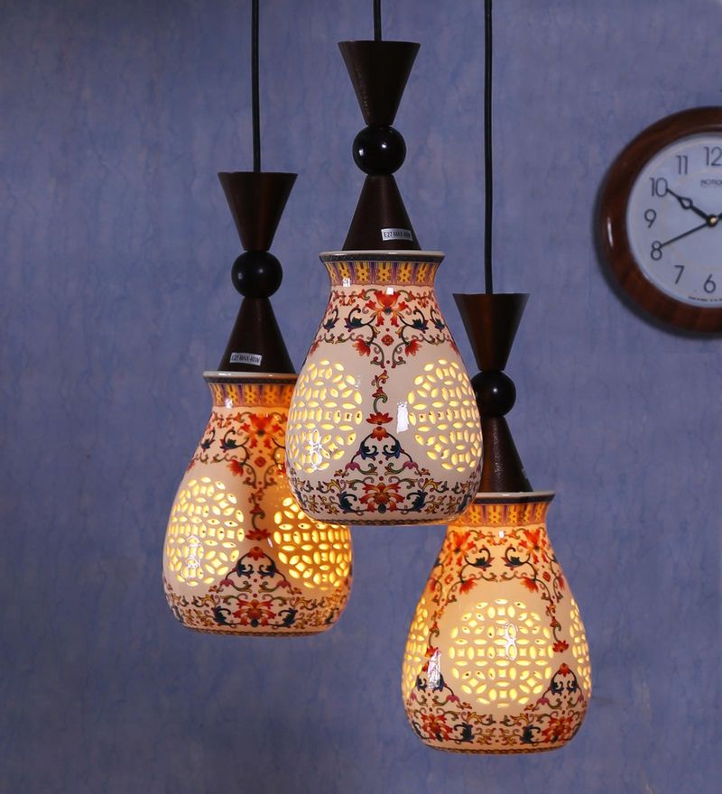 hanging ceramic lamp