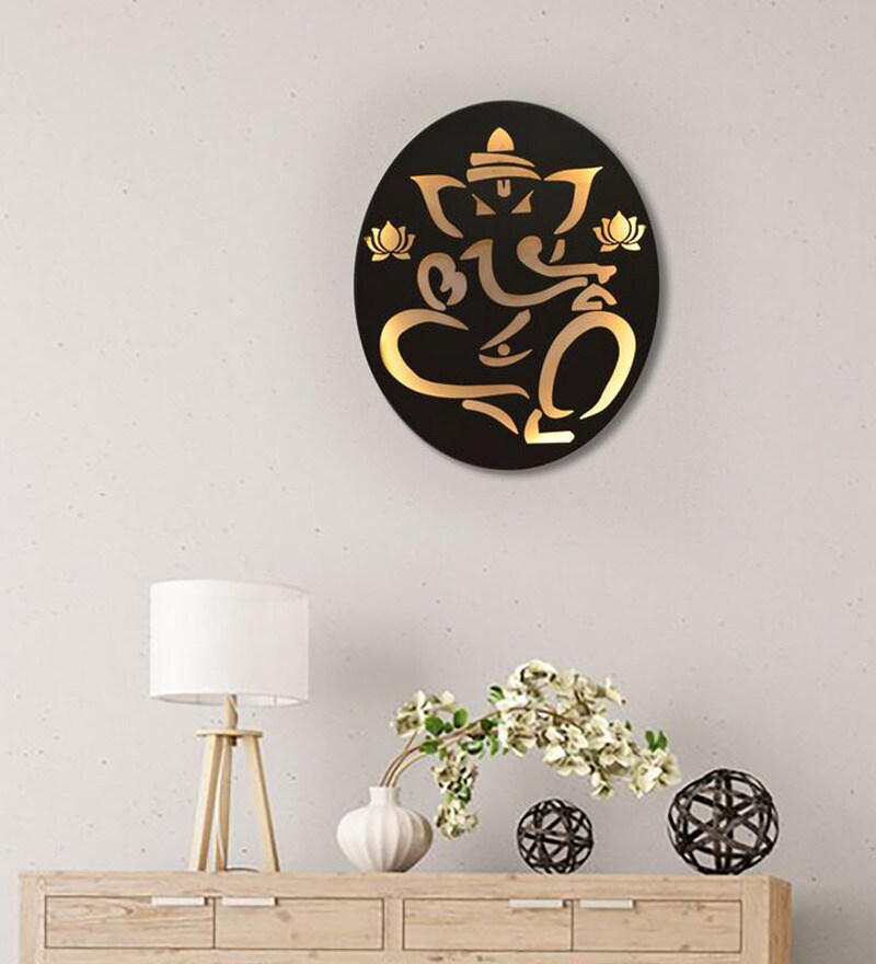 lord ganesha wall light