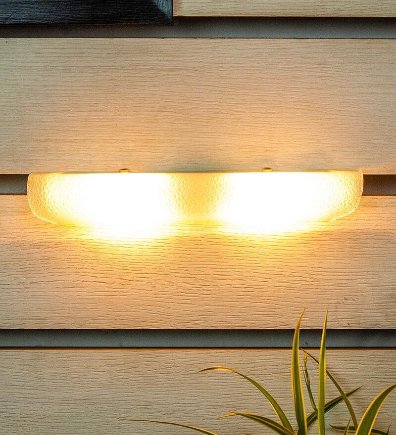 Buy White Glass Wall Light by Kapoor E Illuminations Online Candle Wall Lights Wall Lamps