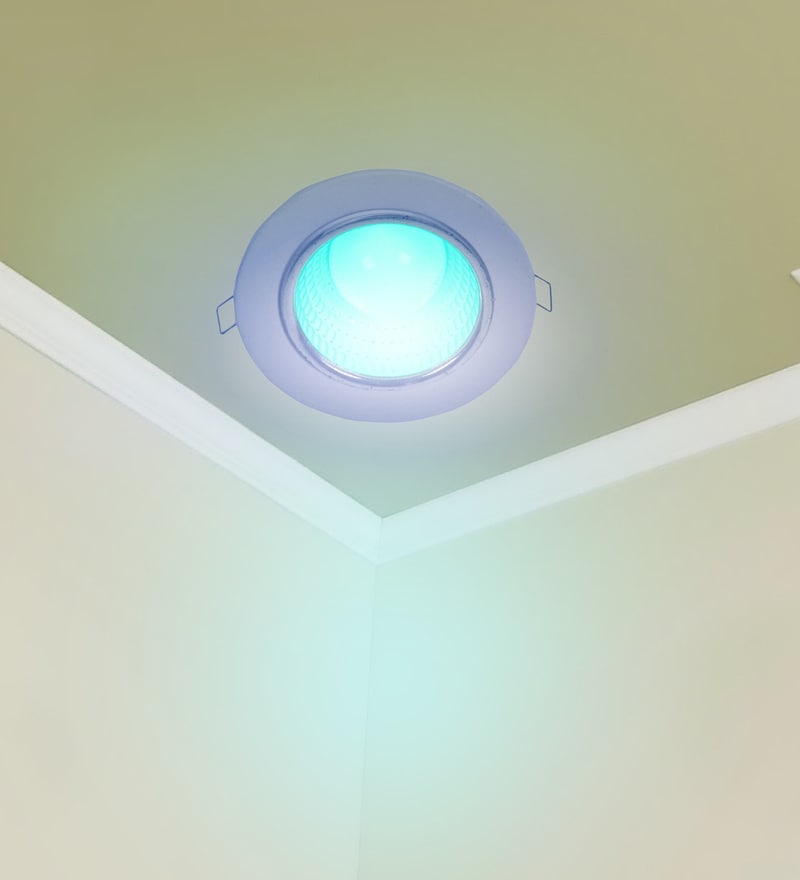 ceiling light blue colour