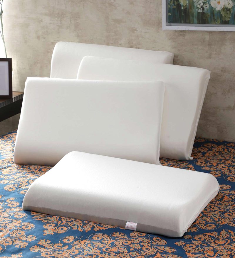 Buy Memory Foam 24x17 Set Of 4 Pillow Insert In White By Magasin