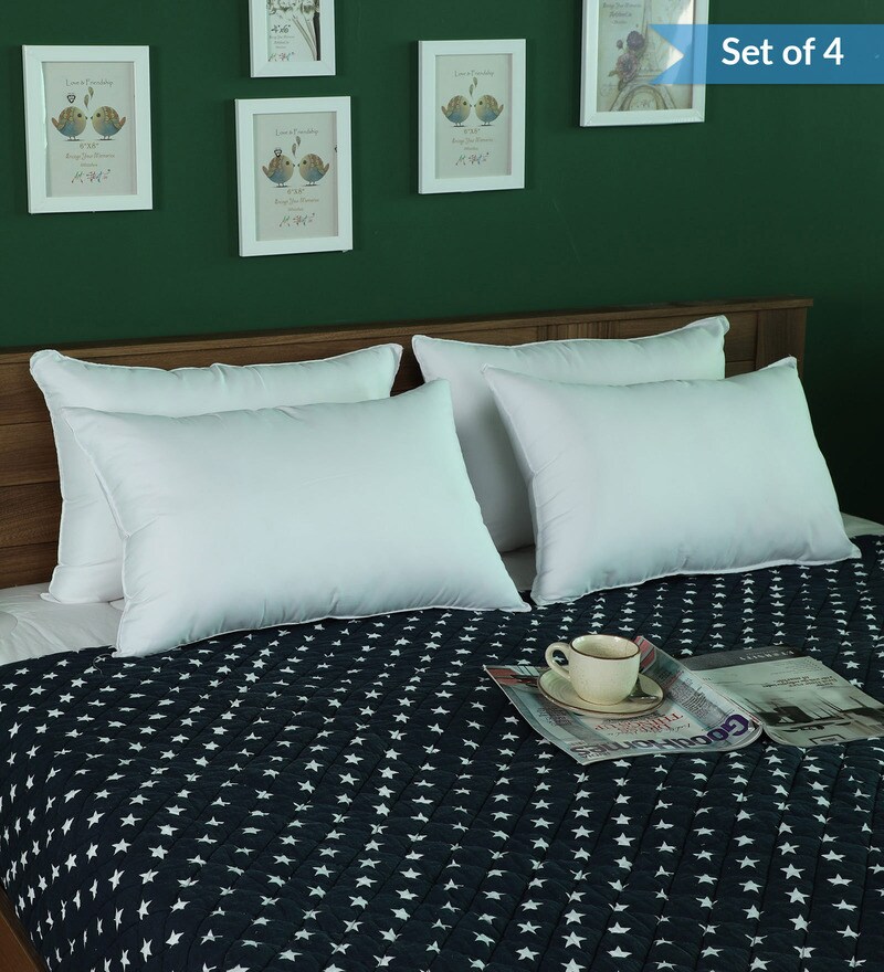 Buy White Microfiber 16x24 Inch Pillow InsertsSet Of 4 By Sgs