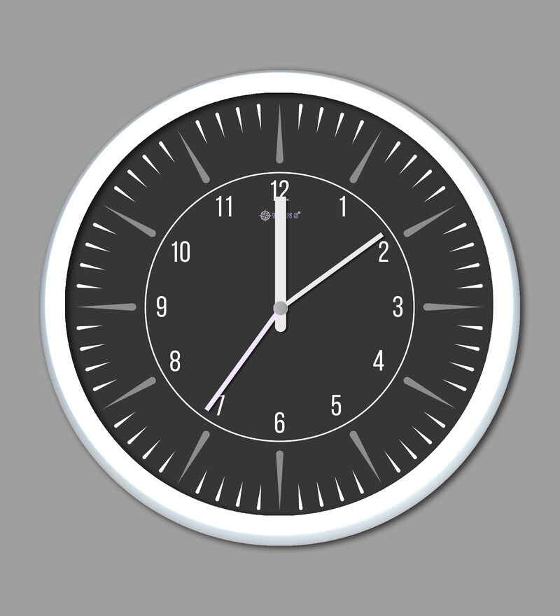 Buy White NonTicking Wall Clock by Wens Online Modern Wall Clocks