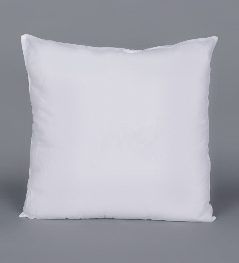Buy White Synthetic Filled 18x18 Inches Cushion Insert By Swhf Online Synthetic Fill Cushion Pillows Cushion Pillows Furnishings Pepperfry Product