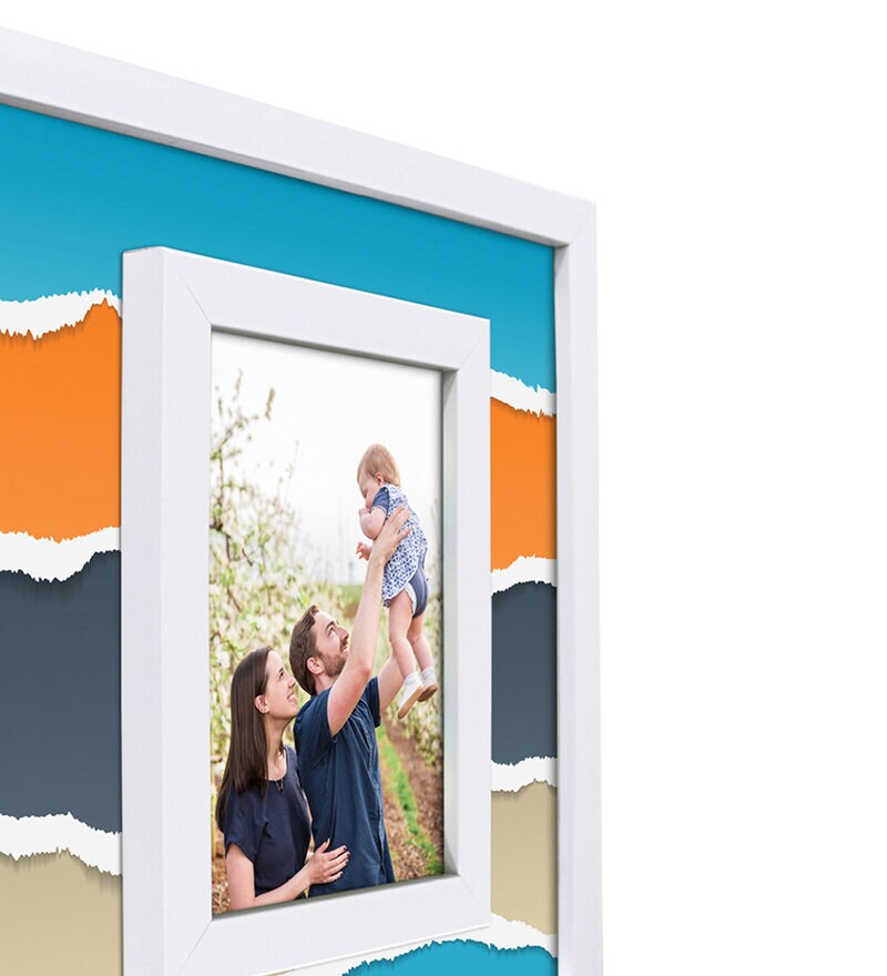 Buy White Wooden Wall Hanging Photo Frame Online Single Photo frames