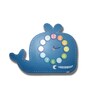 Whale Blue Engineered Wood Kids Wall Clock