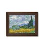 Wheat Field Multicolour Canvas Framed Abstract Art Print