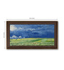 Wheatfield under Multicolour Canvas Framed Abstract Art Print