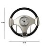 Wheel Silver Aluminium Table Clock