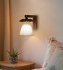 Whirl Brown Wooden Wall Light