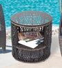 Whirlpool Wicker Outdoor Coffee Table in Brown Colour