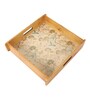 Whispering Blooms Square Wooden Tray