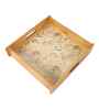 Whispering Blooms Square Wooden Tray