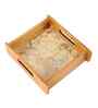 Whispering Blooms Square Wooden Tray