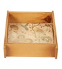 Whispering Blooms Square Wooden Tray