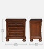 Whispering Bedside Table in Brown Colour