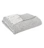 White & Black Cotton Checkered 50X60 Inches Throw