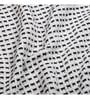 White & Black Cotton Checkered 50X60 Inches Throw