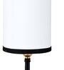 Florence White & Black Cottan Fabric Shade Table Lamp With Iron Base