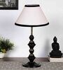 White & Black Shade Table Lamp With Shade Table Lamp With Iron Base