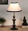White & Black Shade Table Lamp With Shade Table Lamp With Iron Base