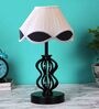 White & Black Shade Table Lamp With Shade Table Lamp With Iron Base