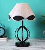 White & Black Shade Table Lamp With Shade Table Lamp With Iron Base