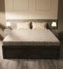 White & Blue 144TC Cotton Flat Super King Bedsheet with 2 Pillow Covers