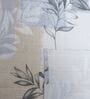 White & Blue Shade Floral 400 TC Cotton Single Bed Size Flat Bedsheet With 2 Pillow Covers