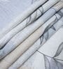 White & Blue Shade Floral 400 TC Cotton Single Bed Size Flat Bedsheet With 2 Pillow Covers
