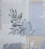 White & Blue Shade Floral 400 TC Cotton Superking Size Flat Bedsheet With 2 Pillow Covers