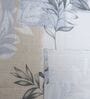 White & Blue Shade Floral 400 TC Cotton Superking Size Flat Bedsheet With 2 Pillow Covers