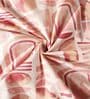 White & Brown 144TC Cotton Flat Super King Bedsheet with 2 Pillow Covers